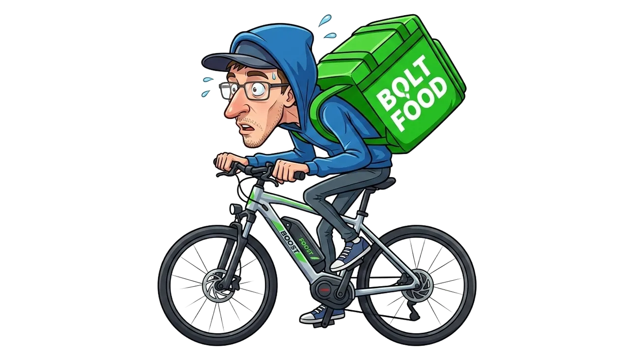 Sampraimis ant Bolt Food dviračio